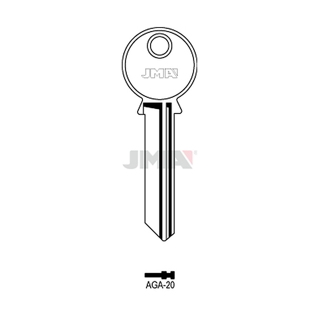 Clé plate acier AGA-20