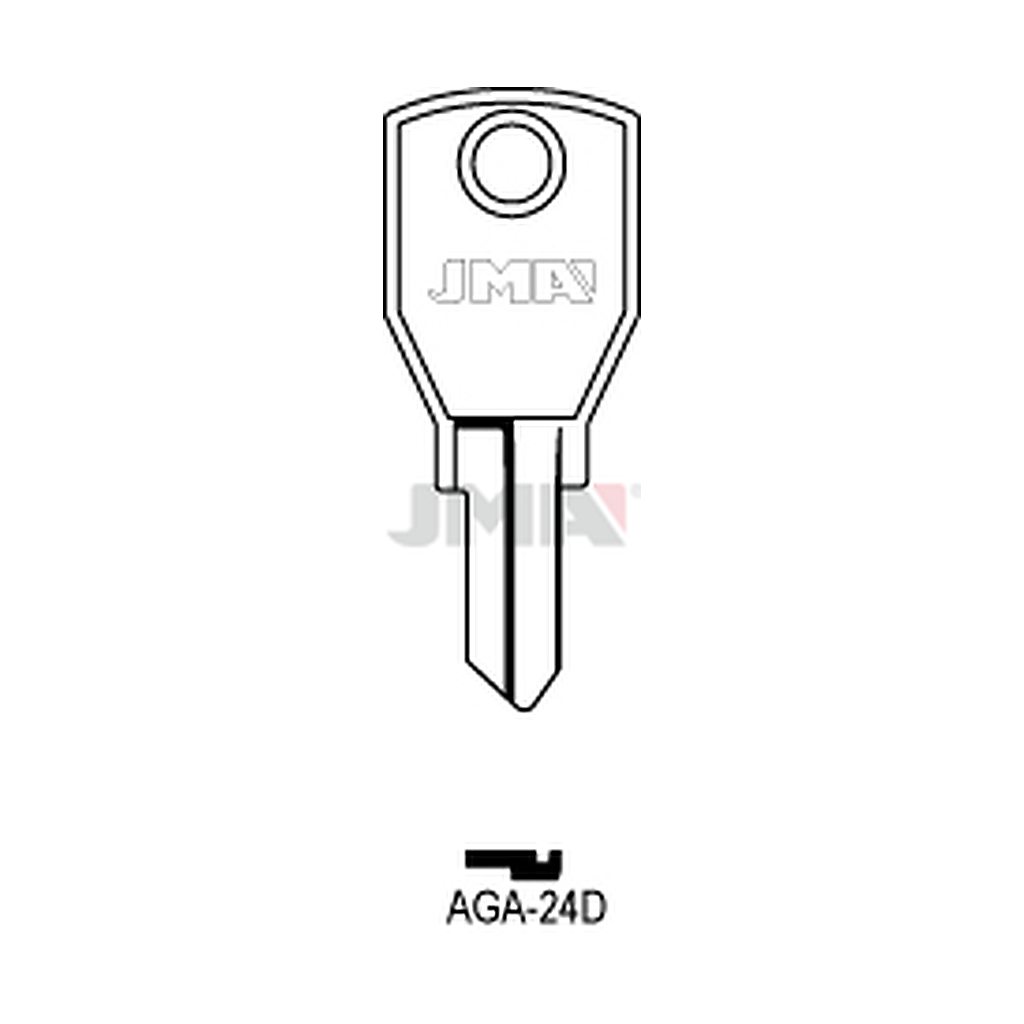 Clé plate acier AGA-24D