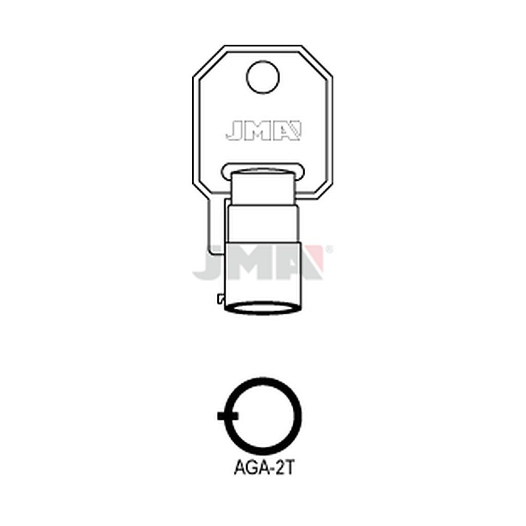 Clé spec.cyl.hors tarif AGA-2T