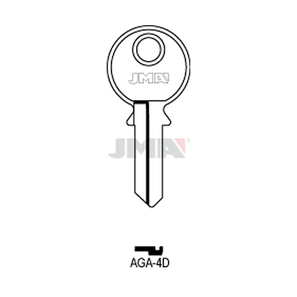 Clé plate acier AGA-4D