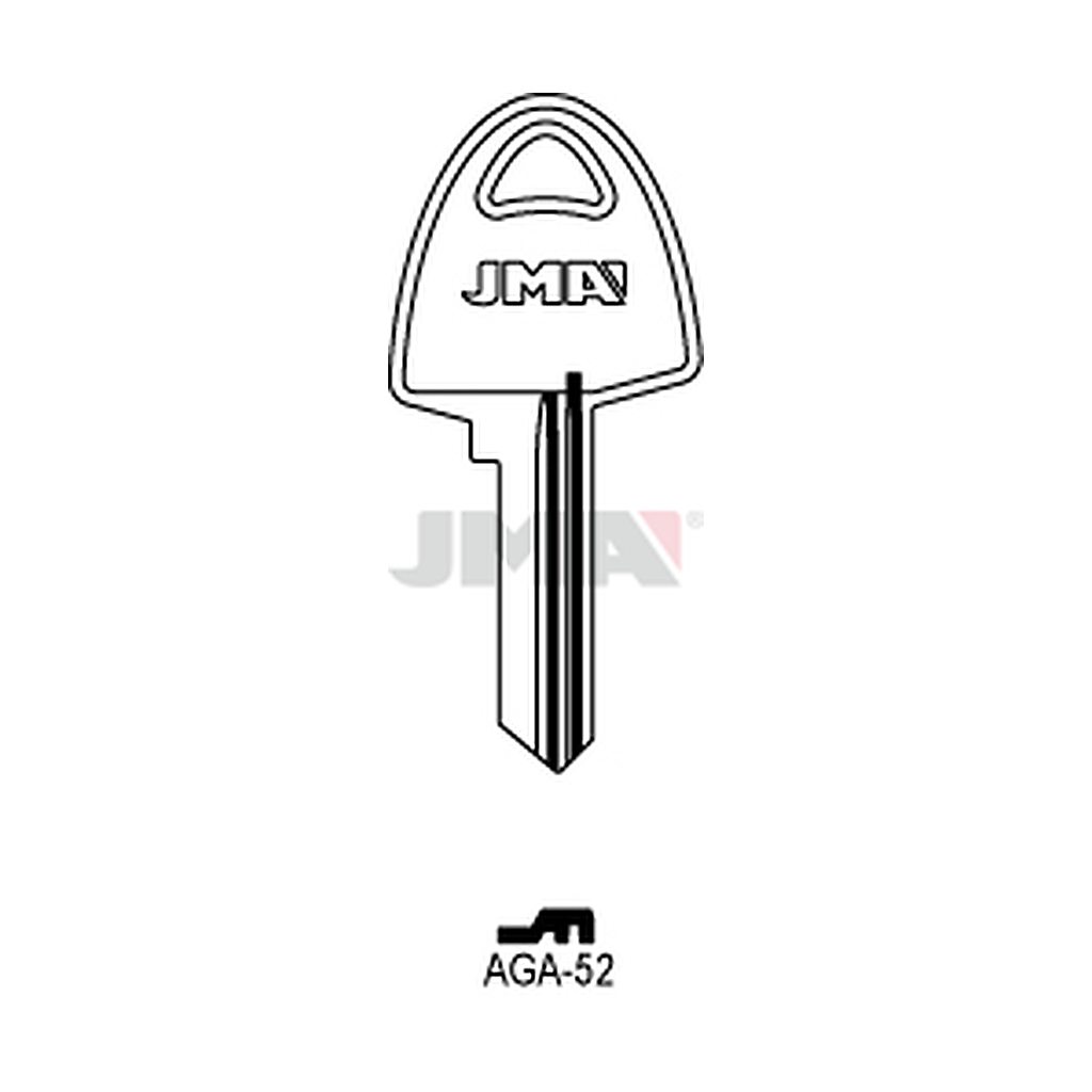 Clé plate acier AGA-52