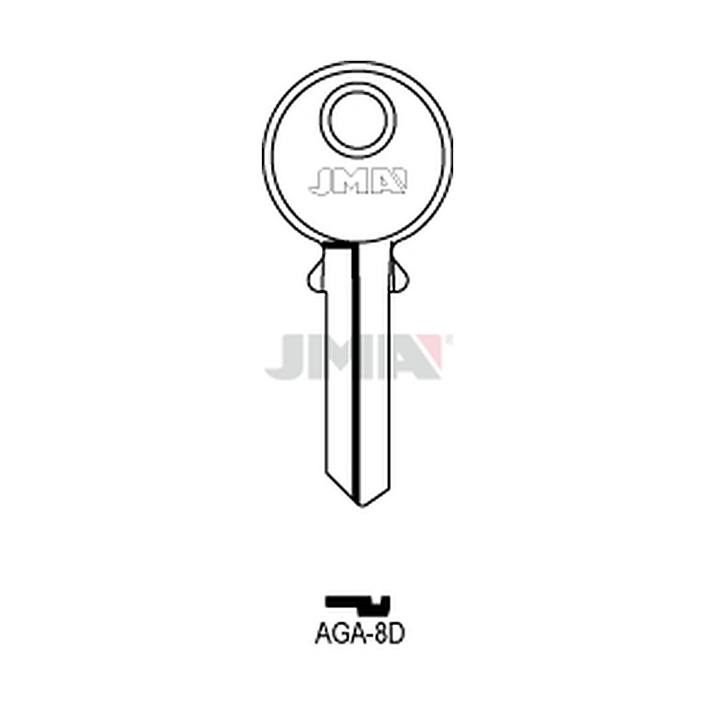 Clé plate acier AGA-8D