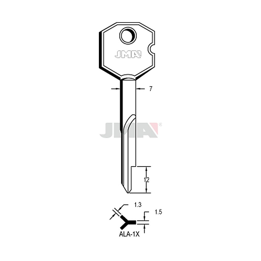 Clé cruciforme ALA-1X