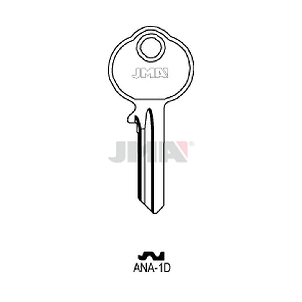 Clé plate acier ANA-1D