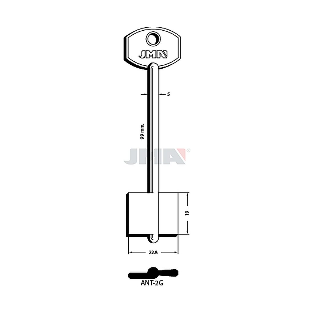 Clé dp tf l 71 a 100 mm ANT-2G