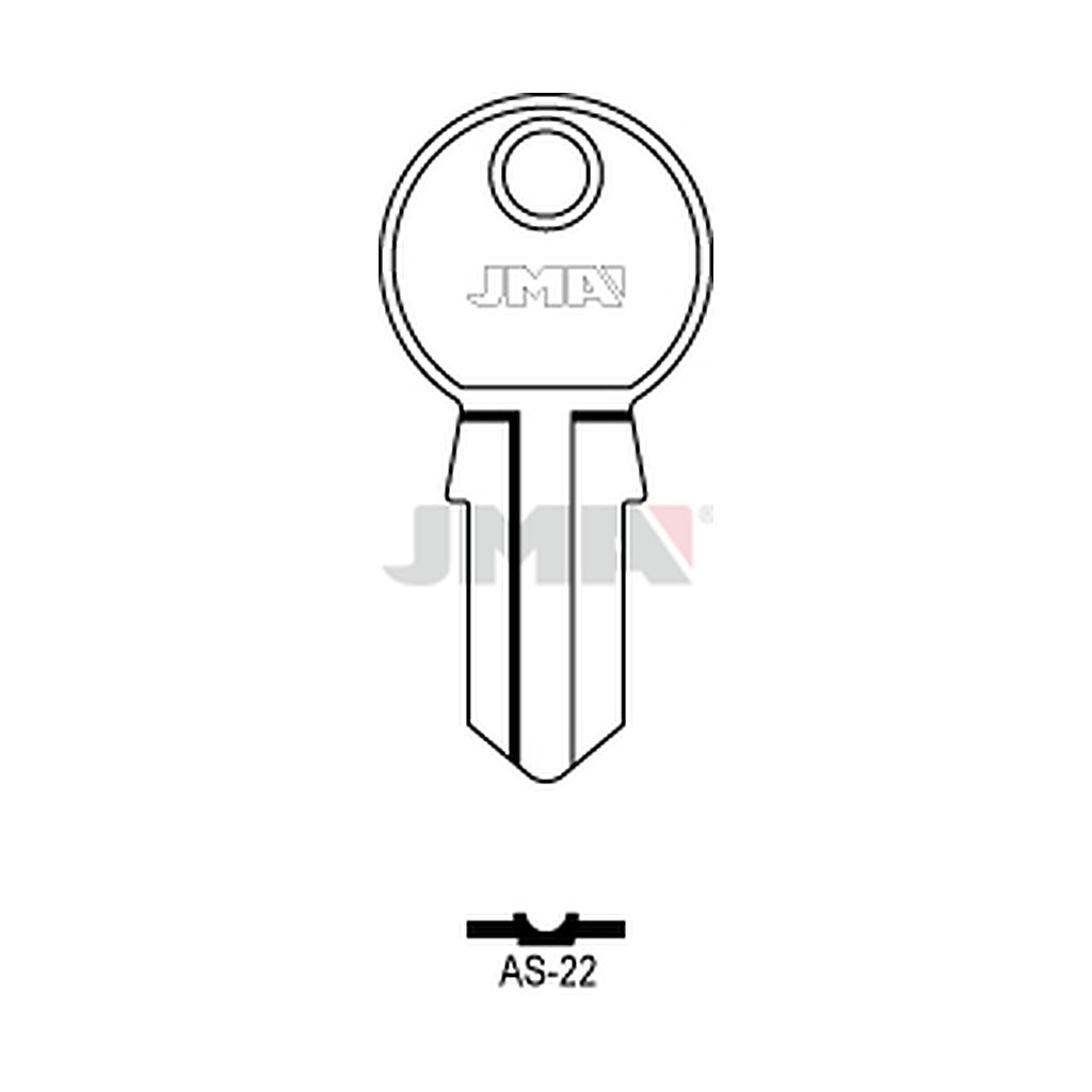 Clé plate ps laiton AS-22