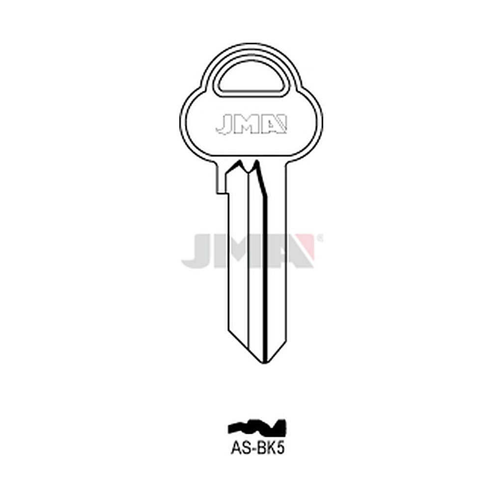 Clé plate ps acier AS-BK5