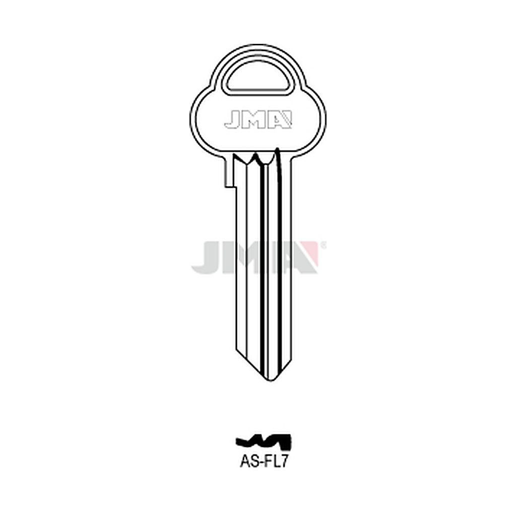 Clé plate ps acier AS-FL7