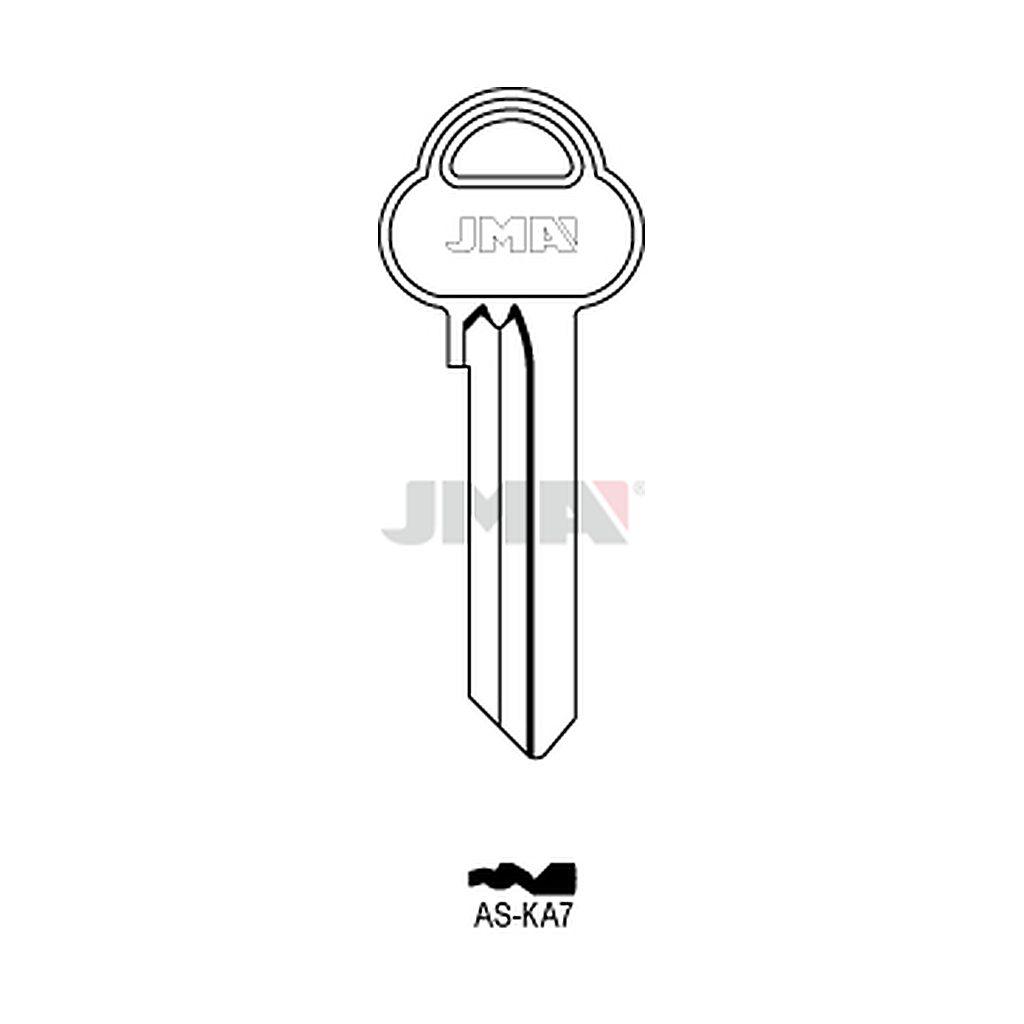Clé plate ps acier AS-KA7