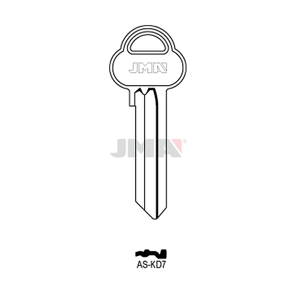Clé plate ps acier AS-KD7