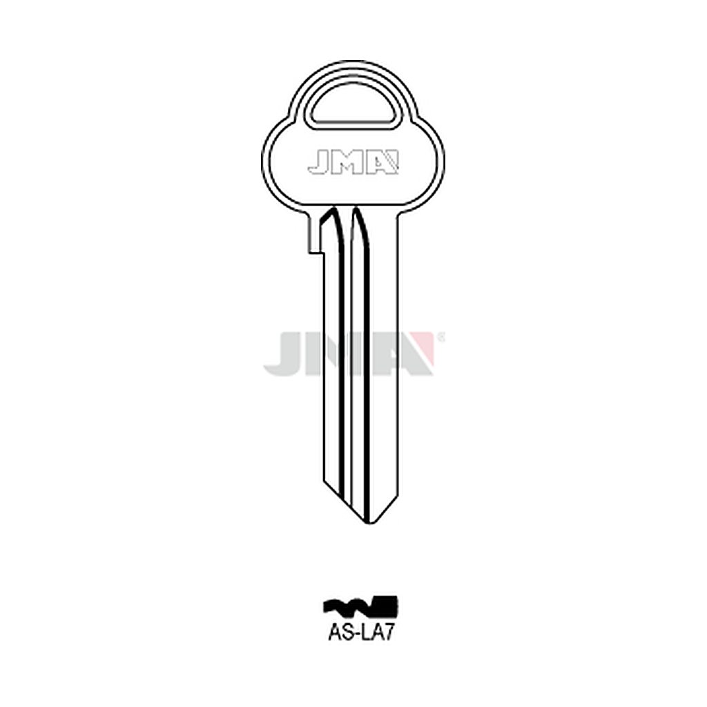 Clé plate ps acier AS-LA7