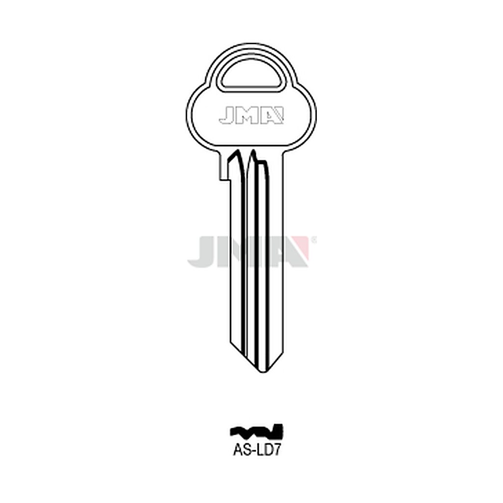 Clé plate ps acier AS-LD7