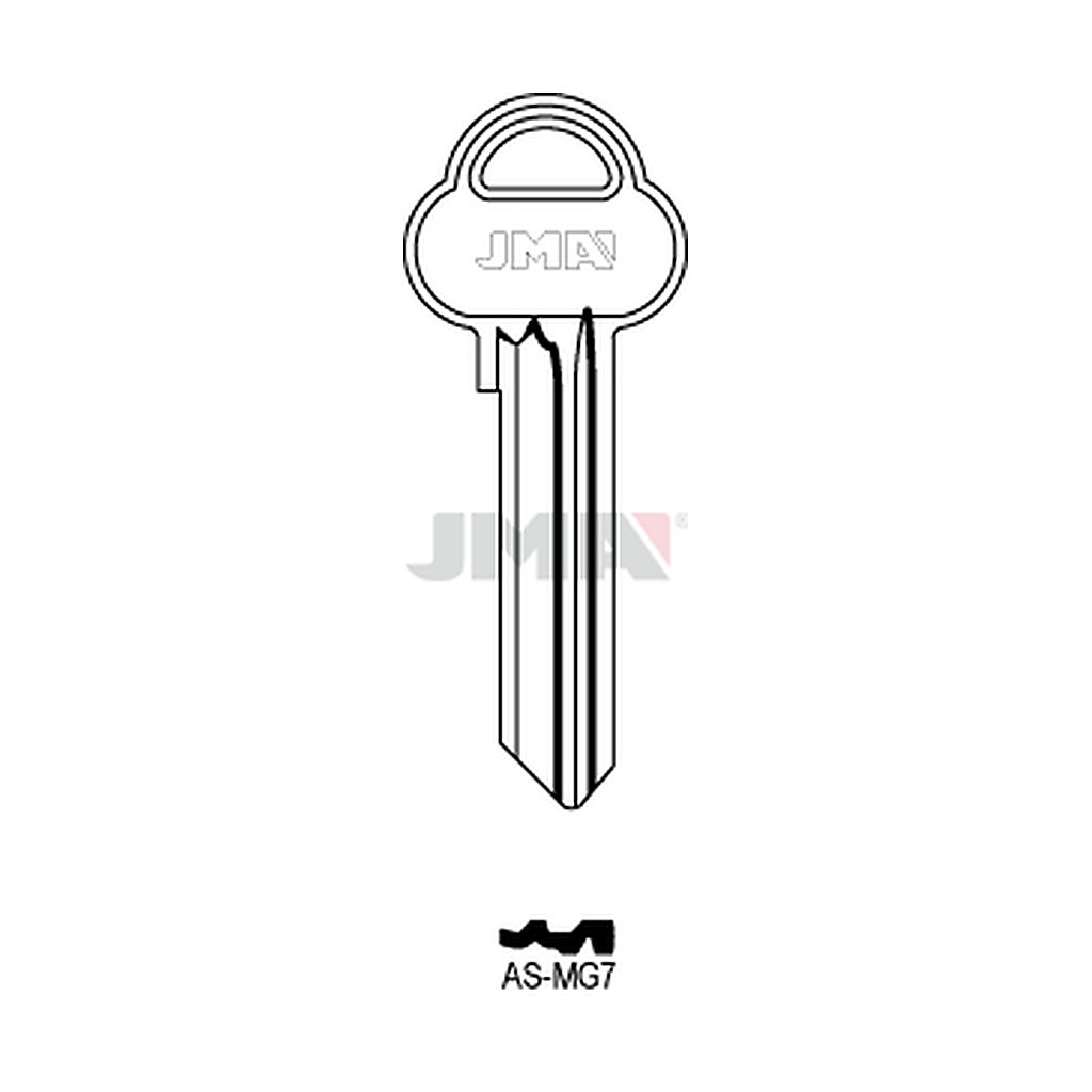 Clé plate ps acier AS-MG7