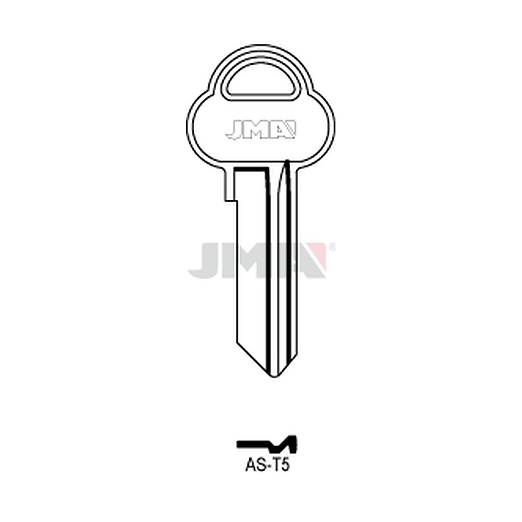 Clé plate ps acier AS-T5
