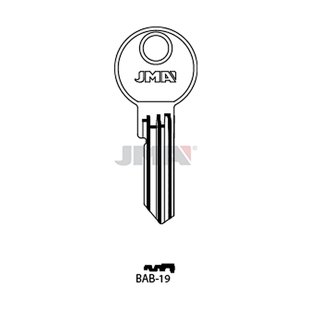 Clé plate ps acier BAB-19