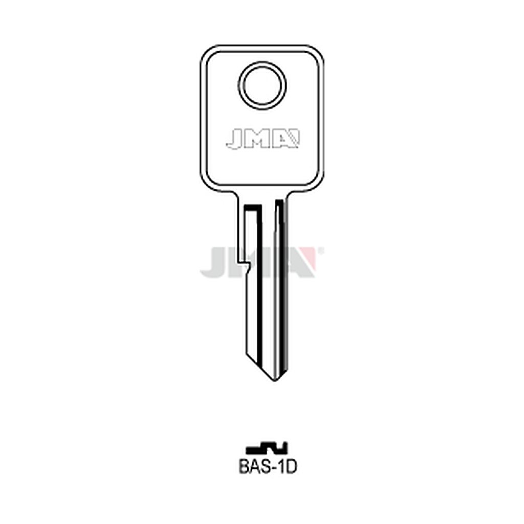 Clé plate acier BAS-1D