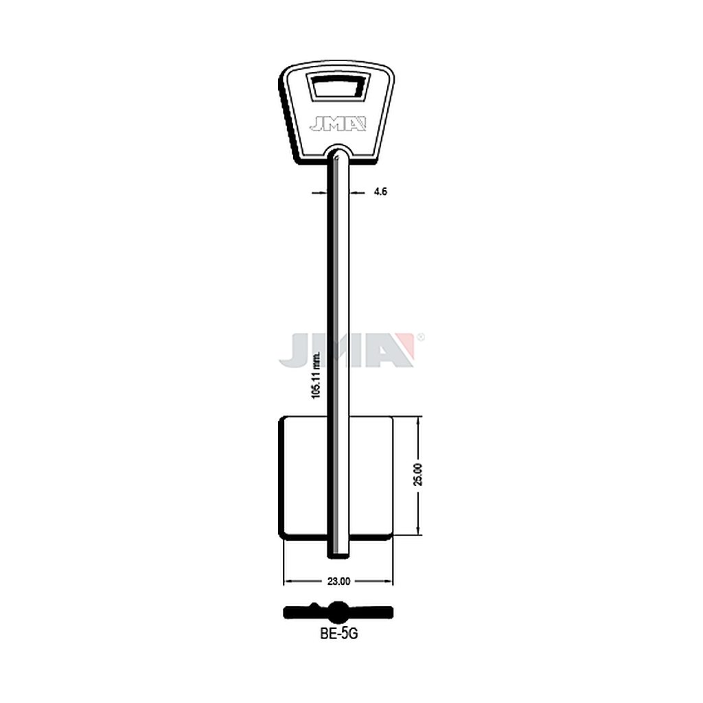 Clé dp tf l 101 a 145 mm BE-5G