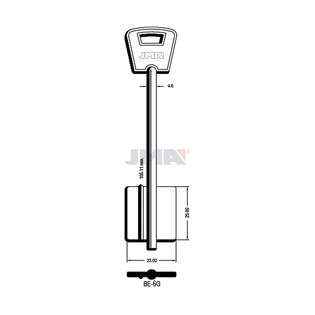 Clé dp tf l 101 a 145 mm BE-6G