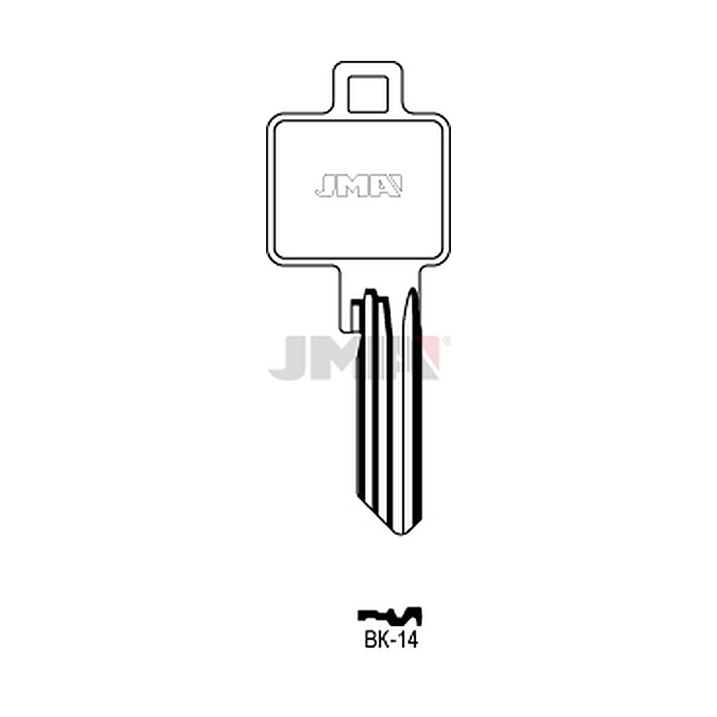 Clé plate ps acier BK-14