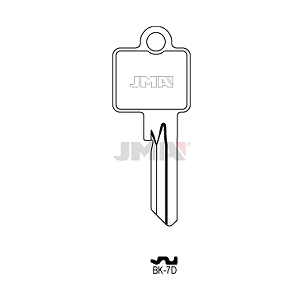 Clé plate acier BK-7D