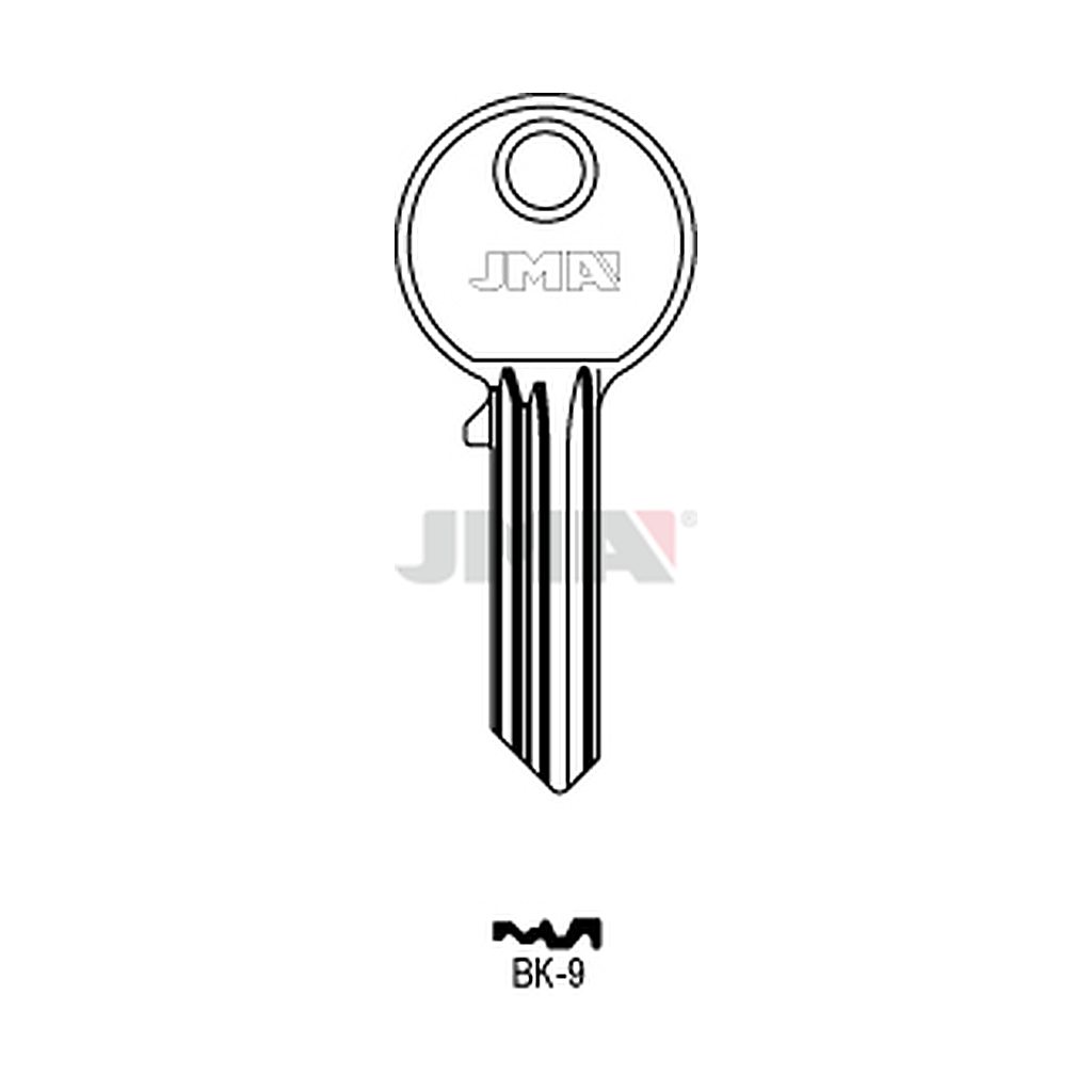 Clé plate ps acier BK-9