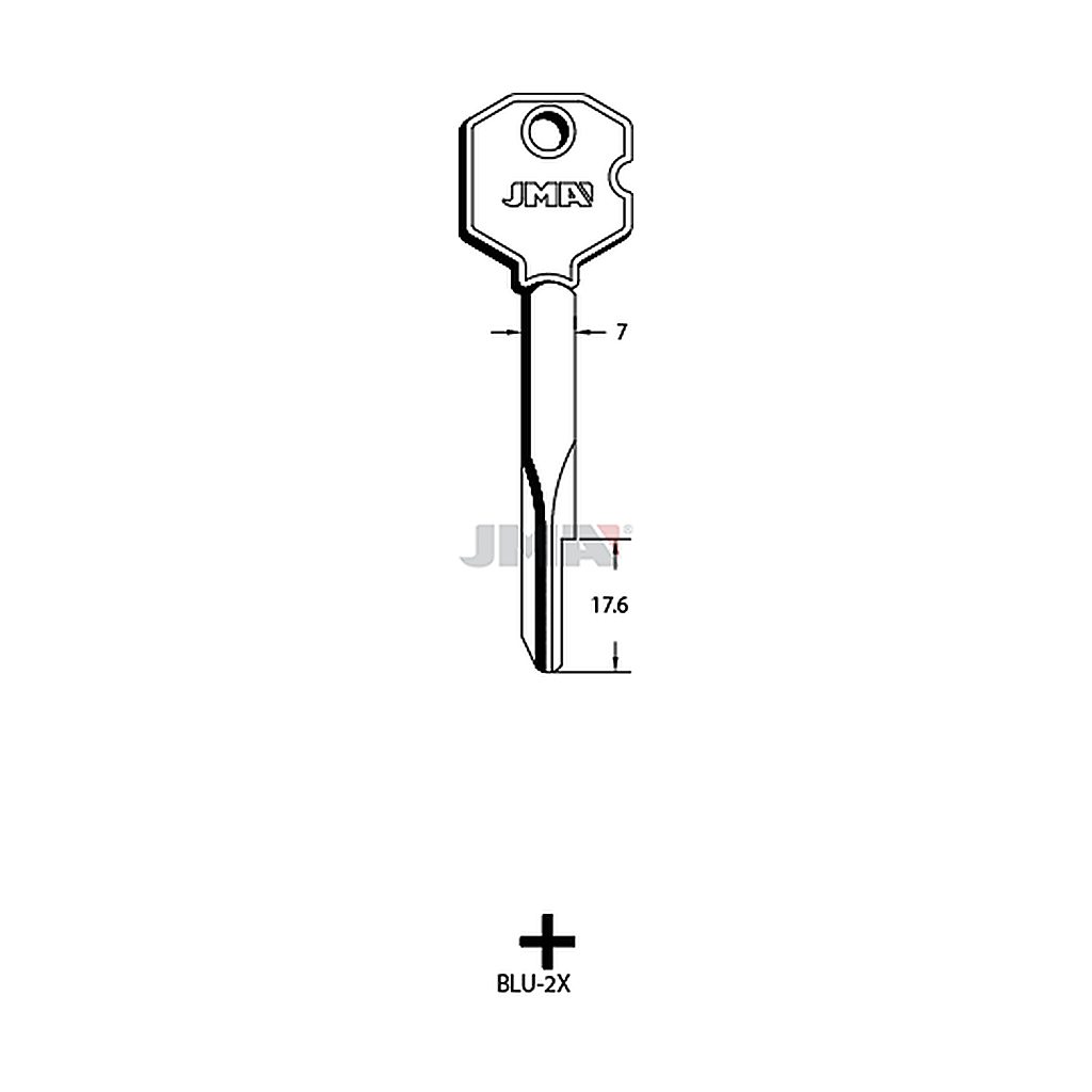 Clé cruciforme BLU-2X