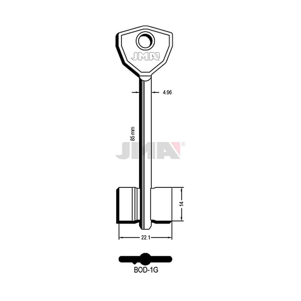 Clé dp tf l 71 a 100 mm BOD-1G
