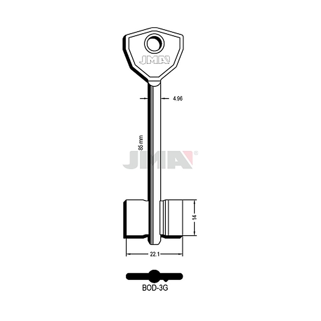Clé dp tf l 71 a 100 mm BOD-3G