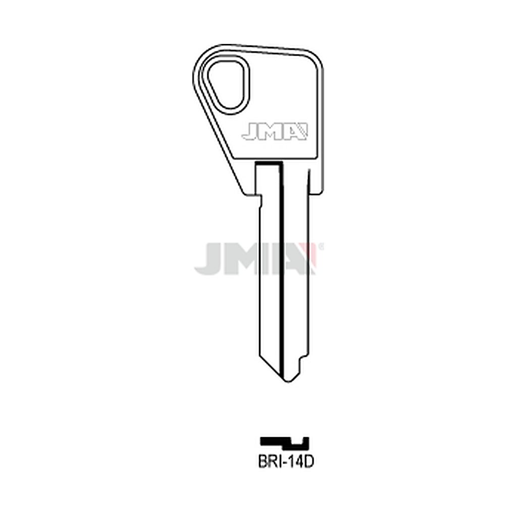 Clé plate acier BRI-14D