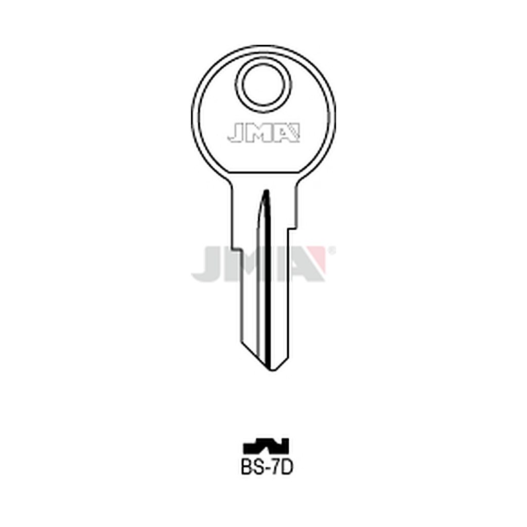 Clé plate laiton BS-7D