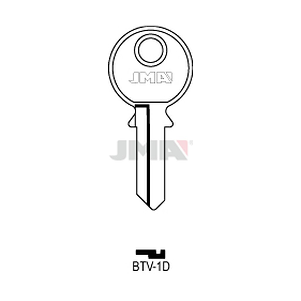 Clé plate acier BTV-1D