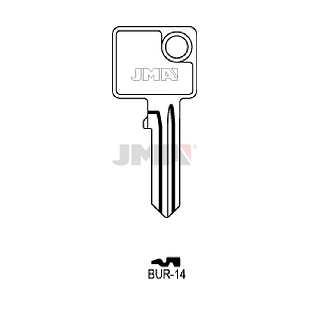Clé plate acier BUR-14