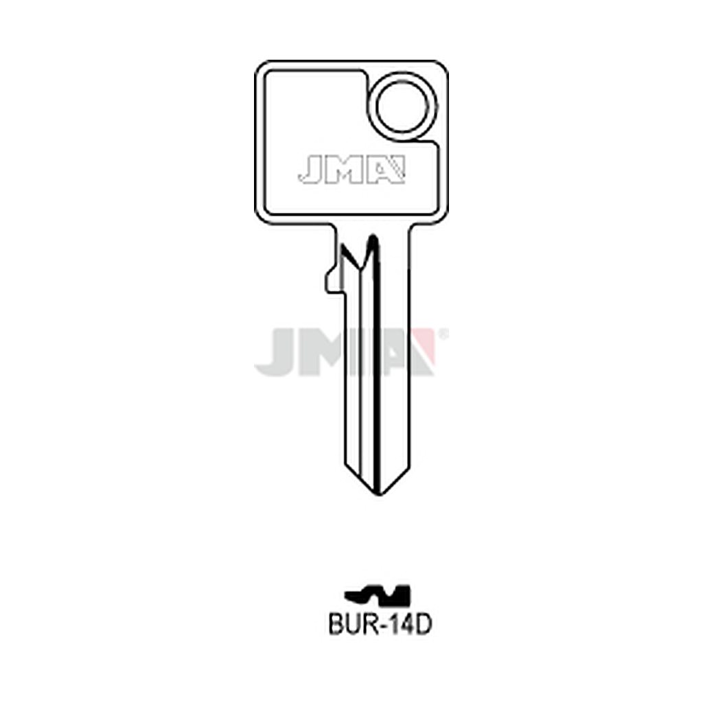 Clé plate acier BUR-14D