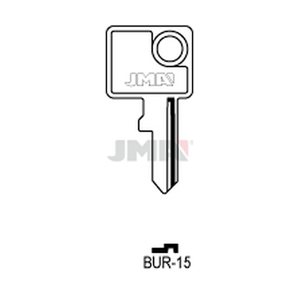 Clé plate acier BUR-15