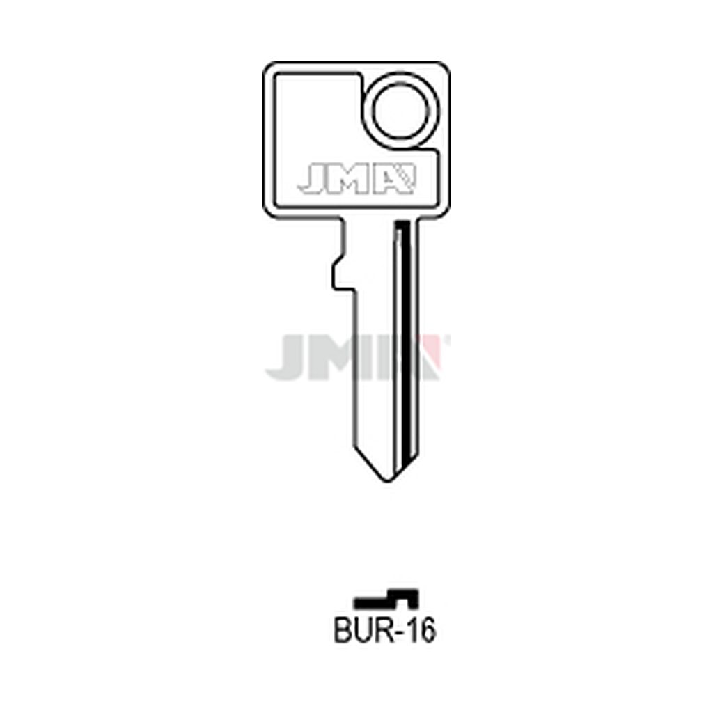 Clé plate acier BUR-16