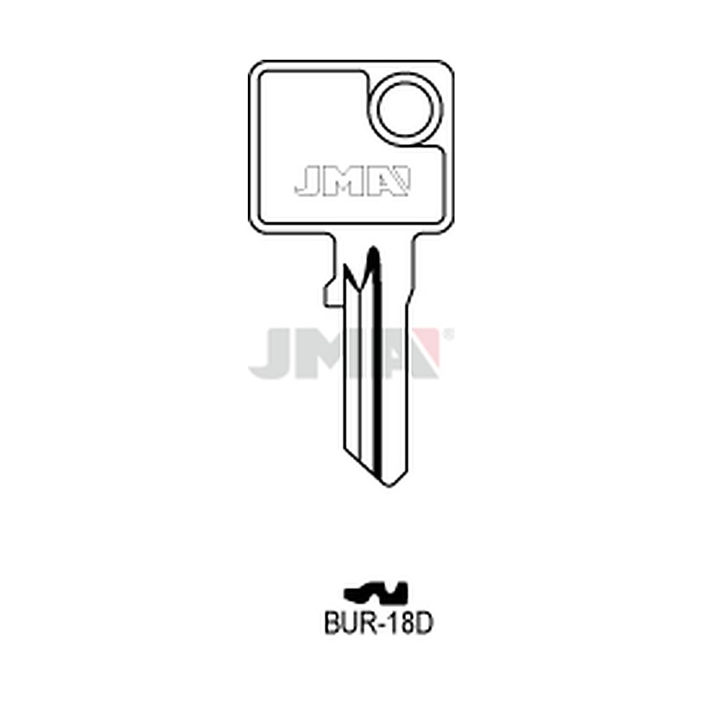 Clé plate acier BUR-18D