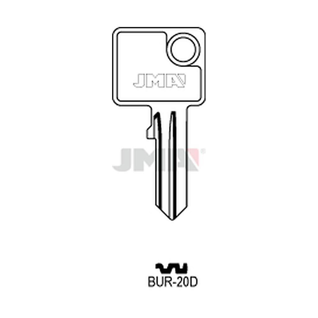 Clé plate acier BUR-20D
