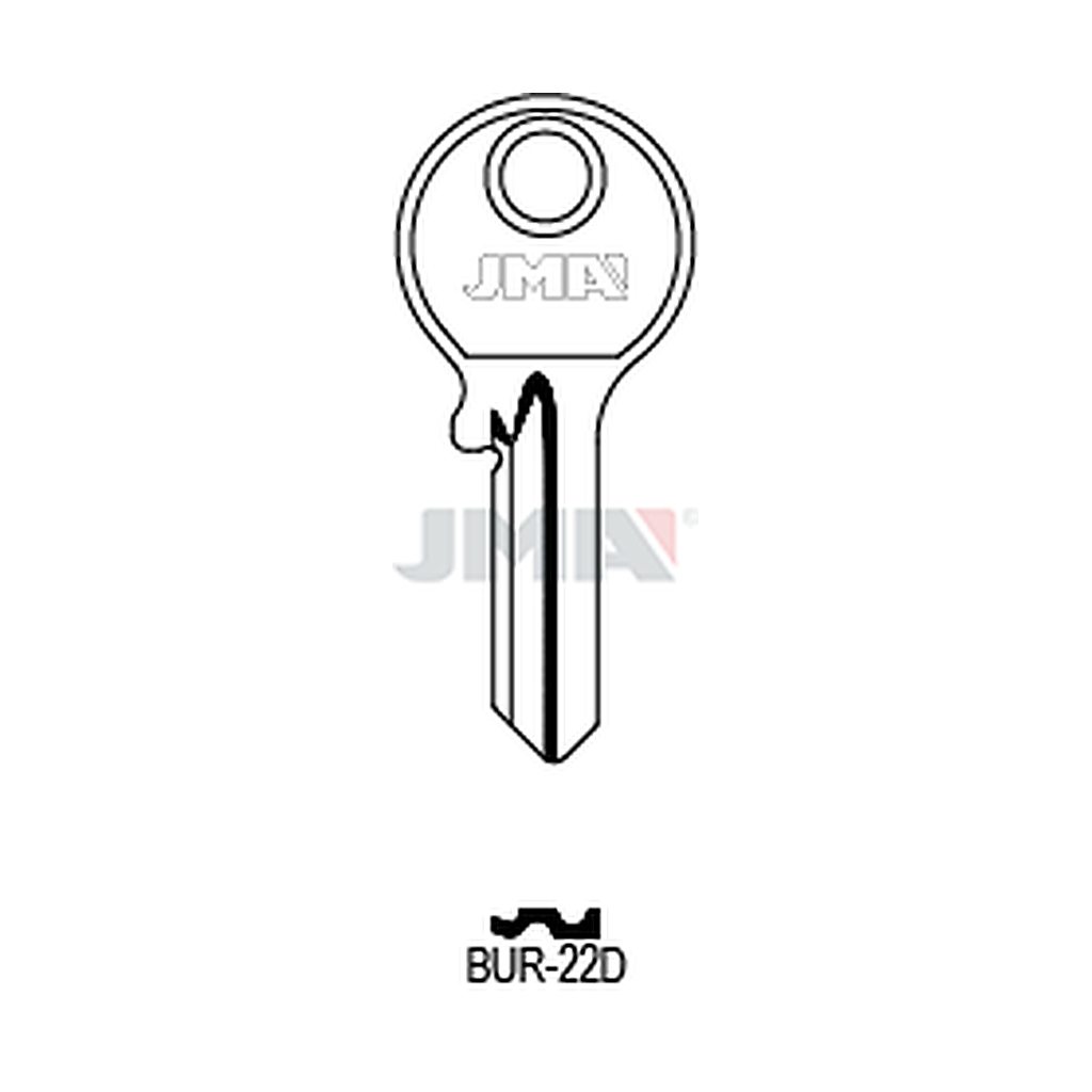 Clé plate acier BUR-22D