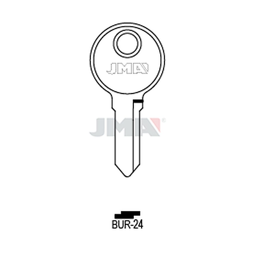 Clé plate acier BUR-24