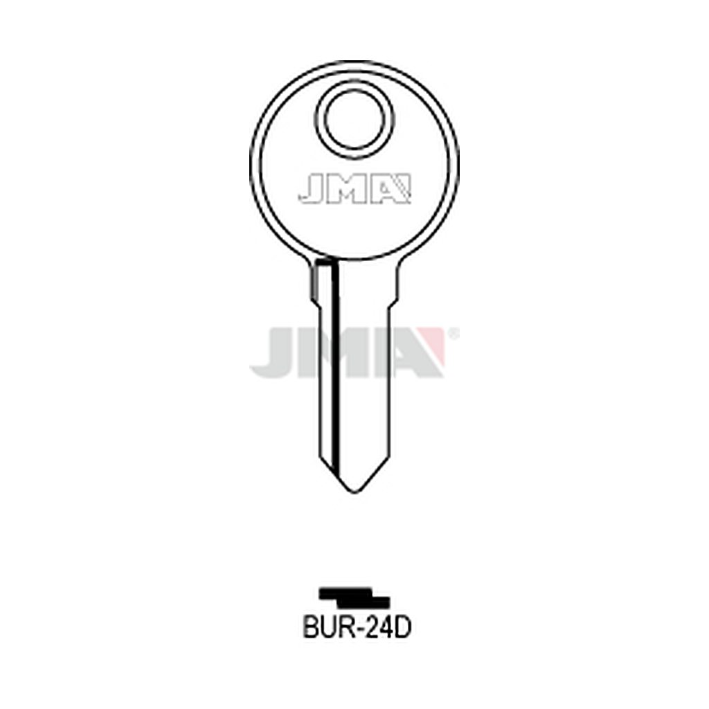 Clé plate acier BUR-24D