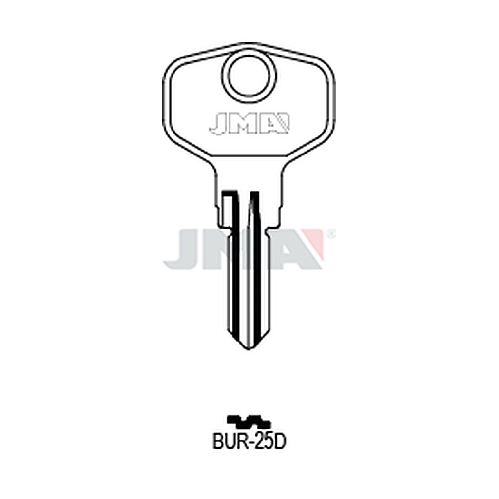 Clé plate acier BUR-25D