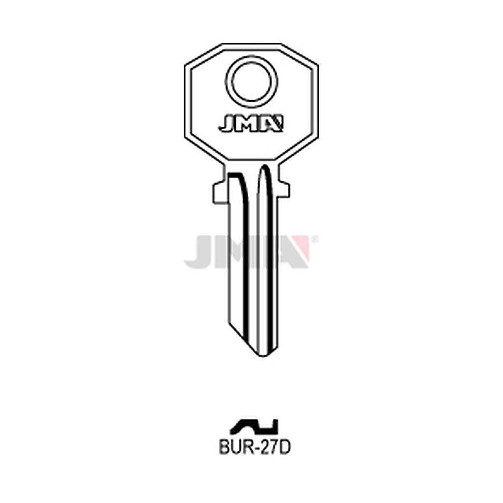 Clé plate acier BUR-27D