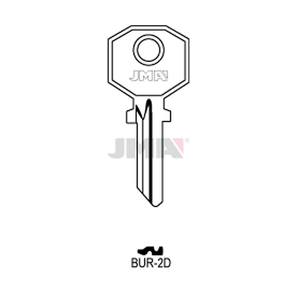 Clé plate acier BUR-2D