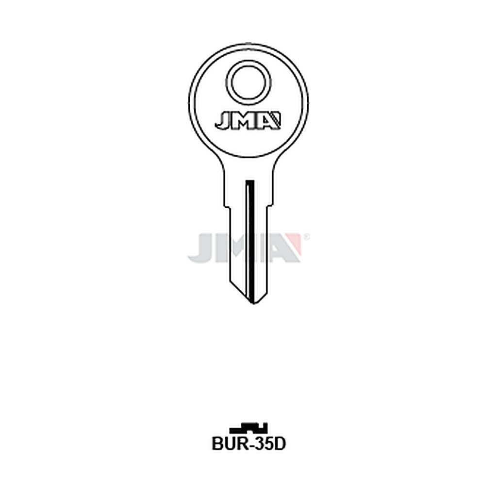 Clé plate acier BUR-35D