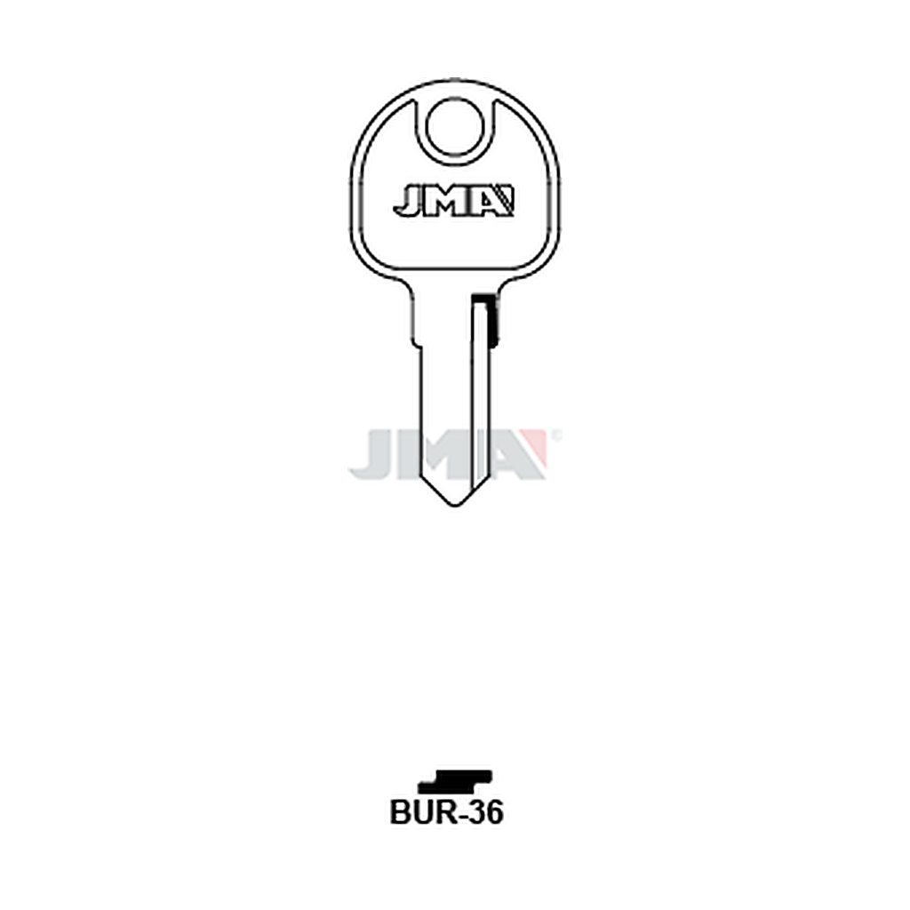 Clé plate acier BUR-36