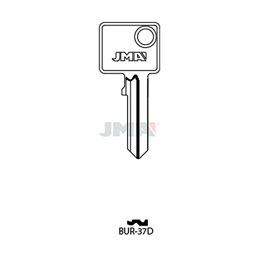 Clé plate acier BUR-37D