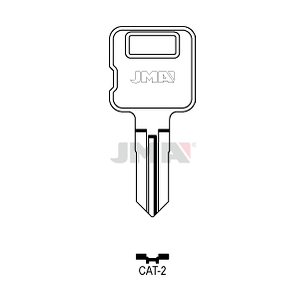 Clé plate laiton CAT-2