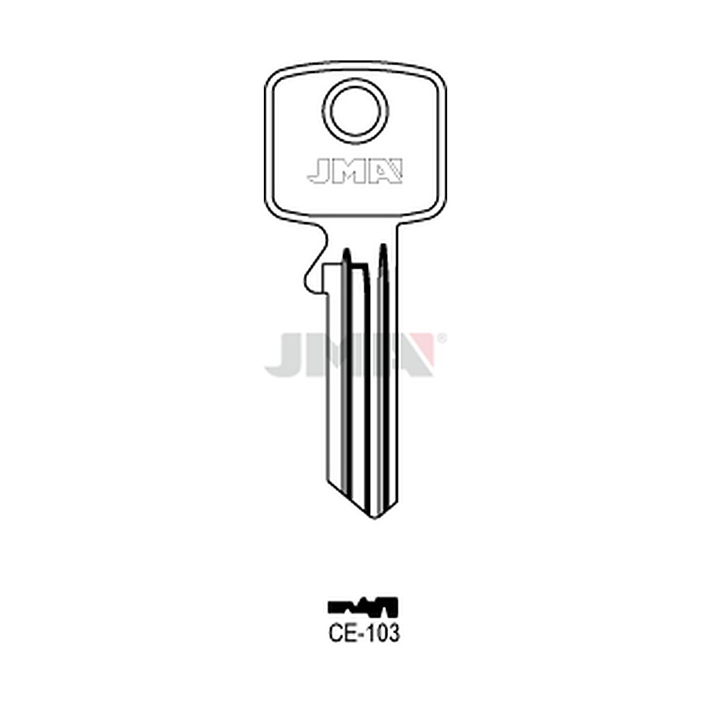 Clé plate ps acier CE-103