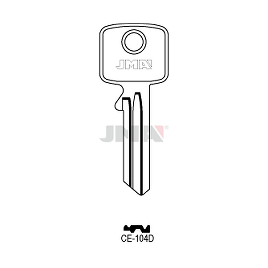 Clé plate ps acier CE-104D