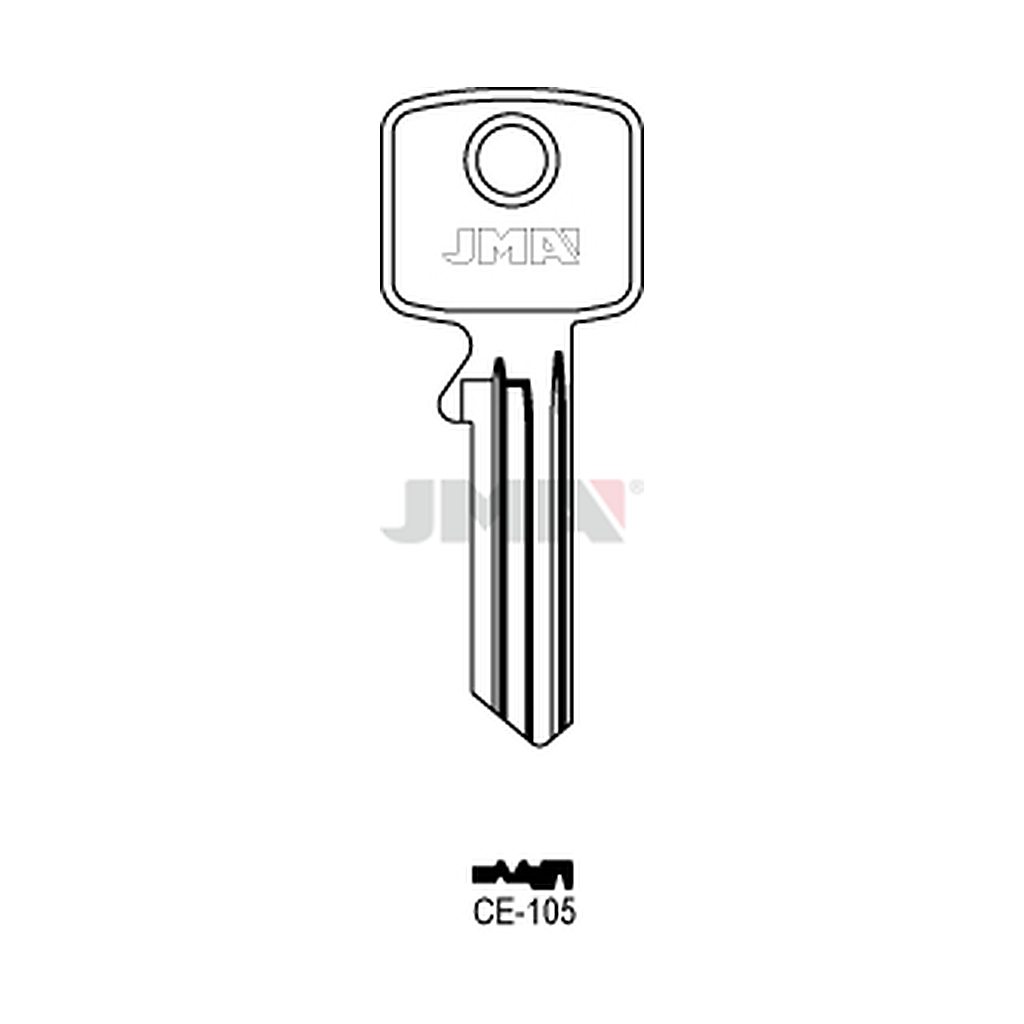 Clé plate ps acier CE-105